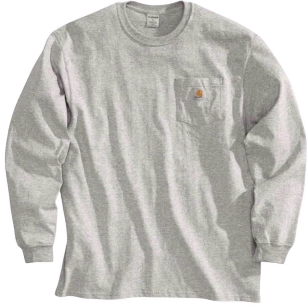 Carhartt Men's Heather Gray Long Sleeve Tee - Sz Lg - New